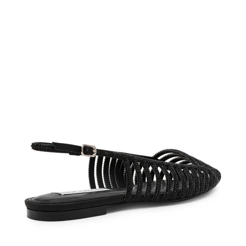 STEVE MADDEN Steve madden lullaby women's black flat sandals shoes